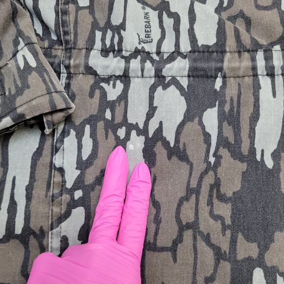 Vintage 90s Treebark Hunting Jacket Medium 24x30 Game-Pouch - Picture 10 of 16